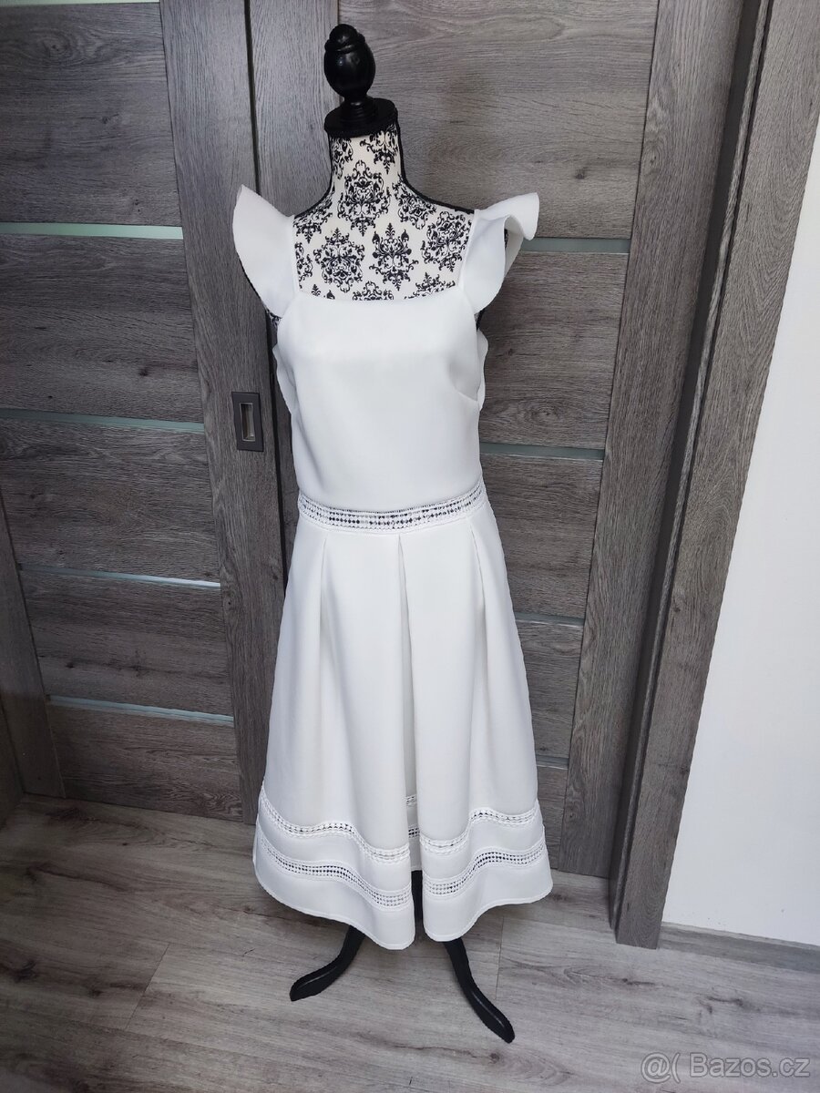 Společenské bílé šaty ASOS vel. 44 - 2