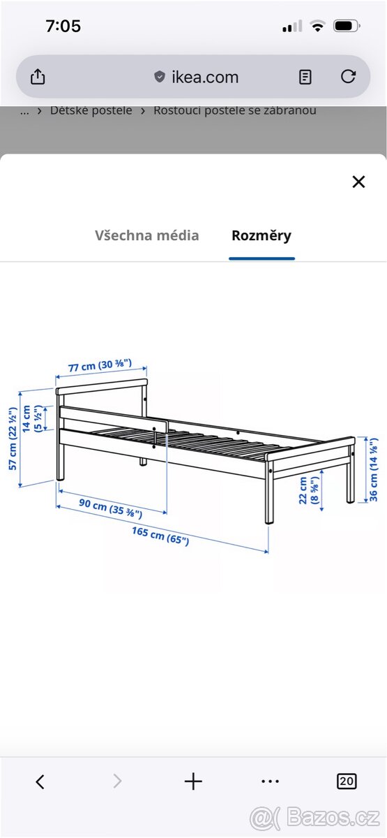 Dětská postýlka ikea - 2