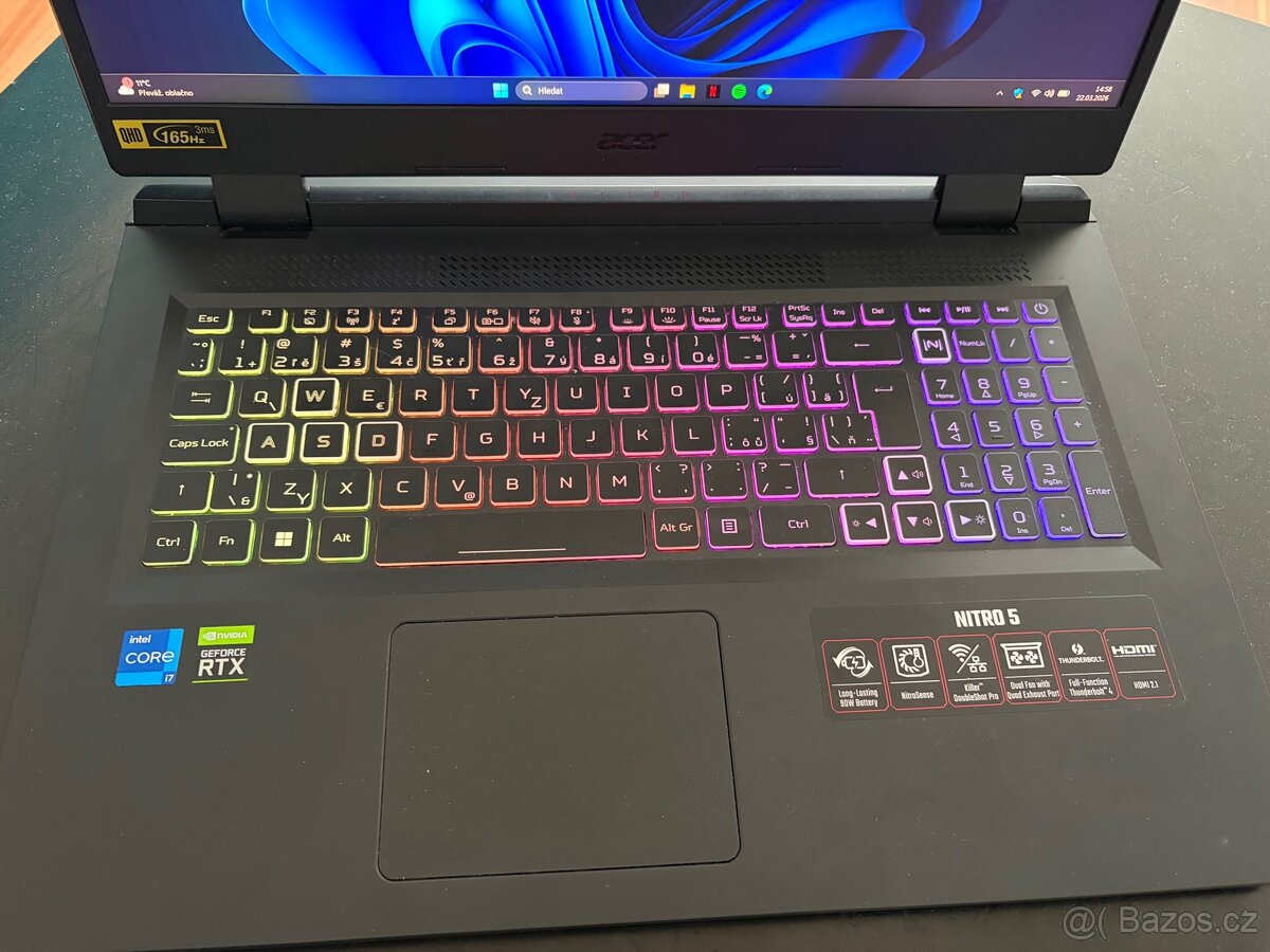 Herní notebook Acer nitro 5 - 2