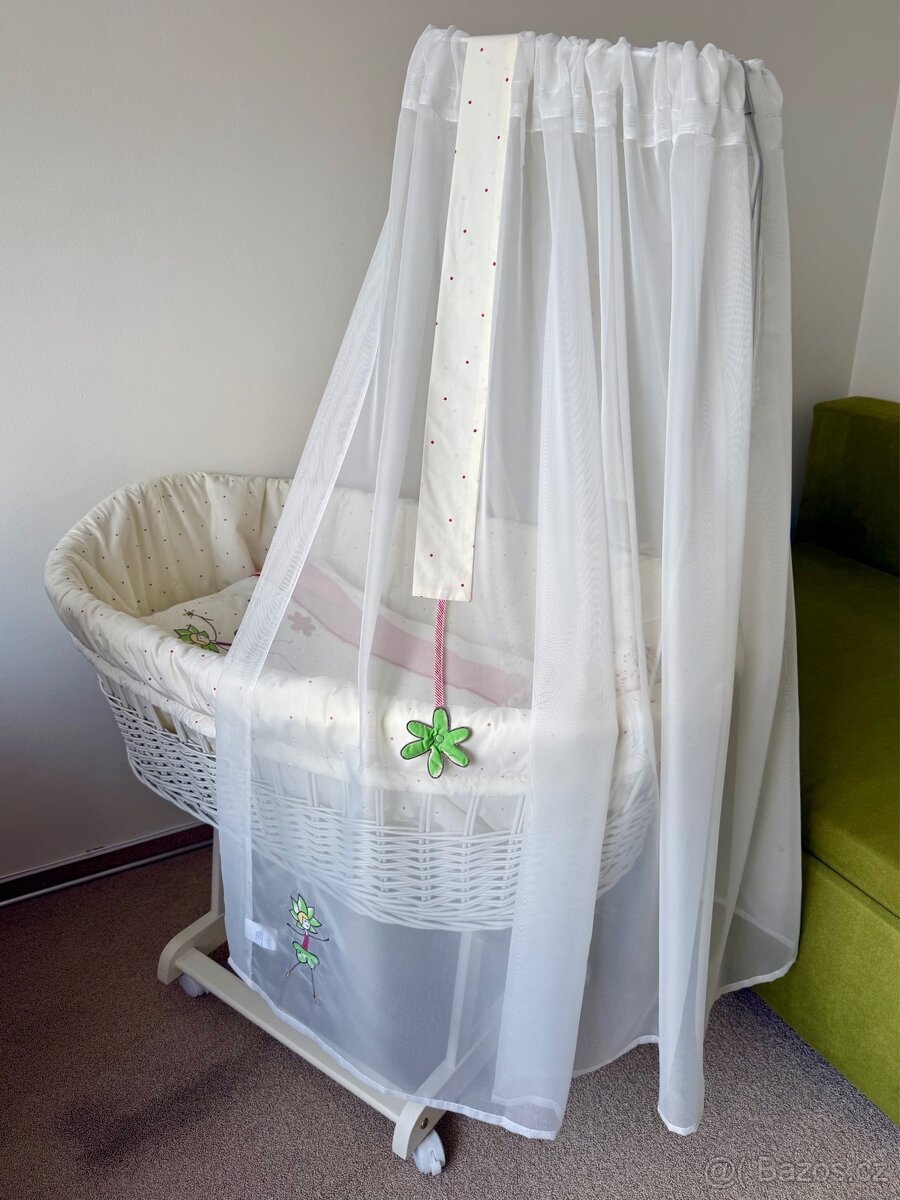 Proutěný košík na miminko - 2