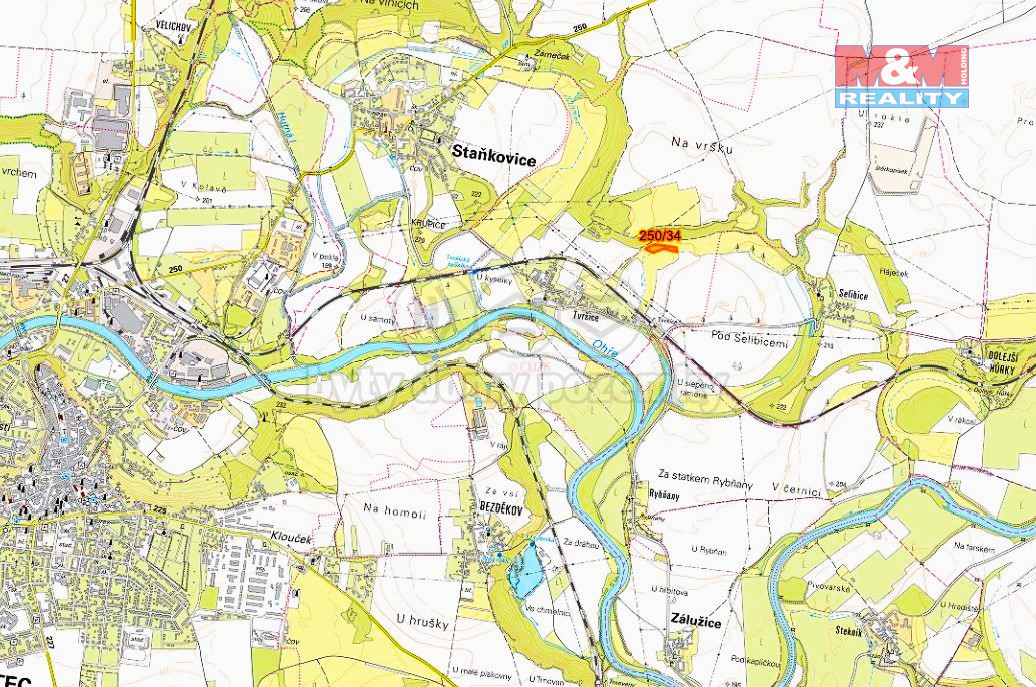 Prodej pole, 6300 m², Staňkovice-Tvršice - 2