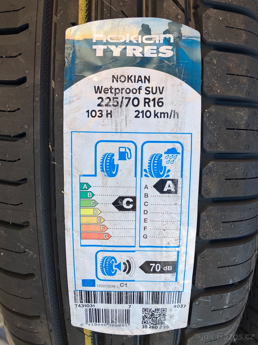 NOKIAN WETPROOF SUV 225/70 R16 NOVÉ