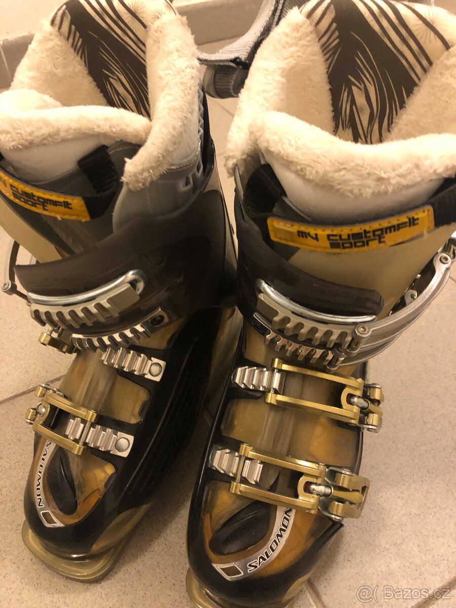 Dámské Lyžařské boty Salomon - zlaté - 2