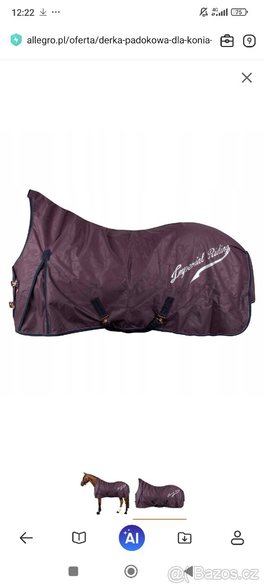 Zimní deka IHR Super Dry 200g 135cm Nová Bordó - 2