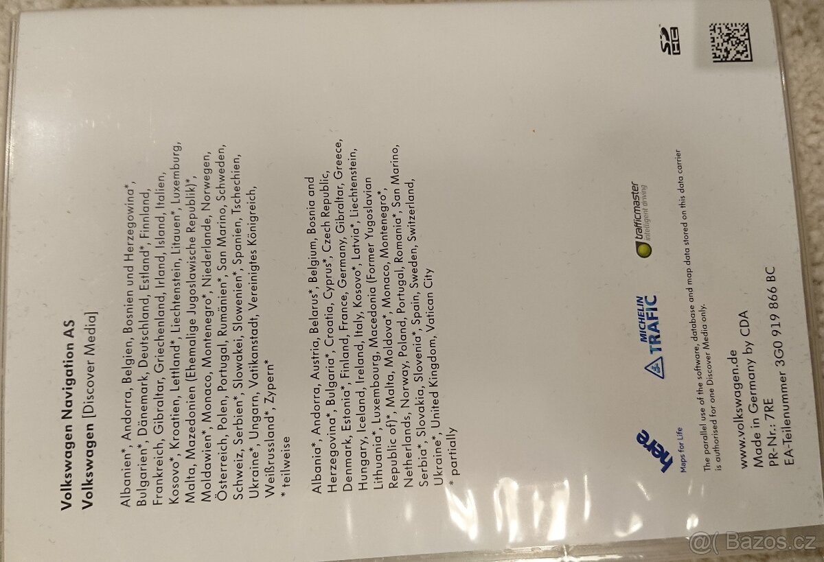 Navigace - Mapy Volkswagen Golf, Passat, Touran Touareg - 2