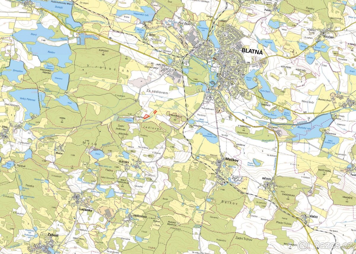 Zemědělská půda, prodej, Blatná, Strakonice - 2