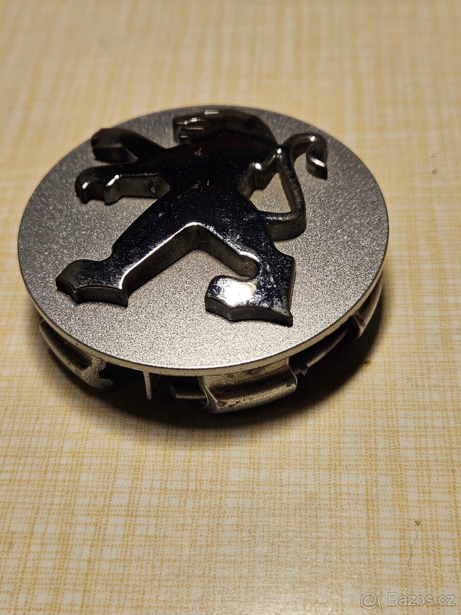 Středové pokličky (krytky) Alu kol Peugeot 60mm - 2