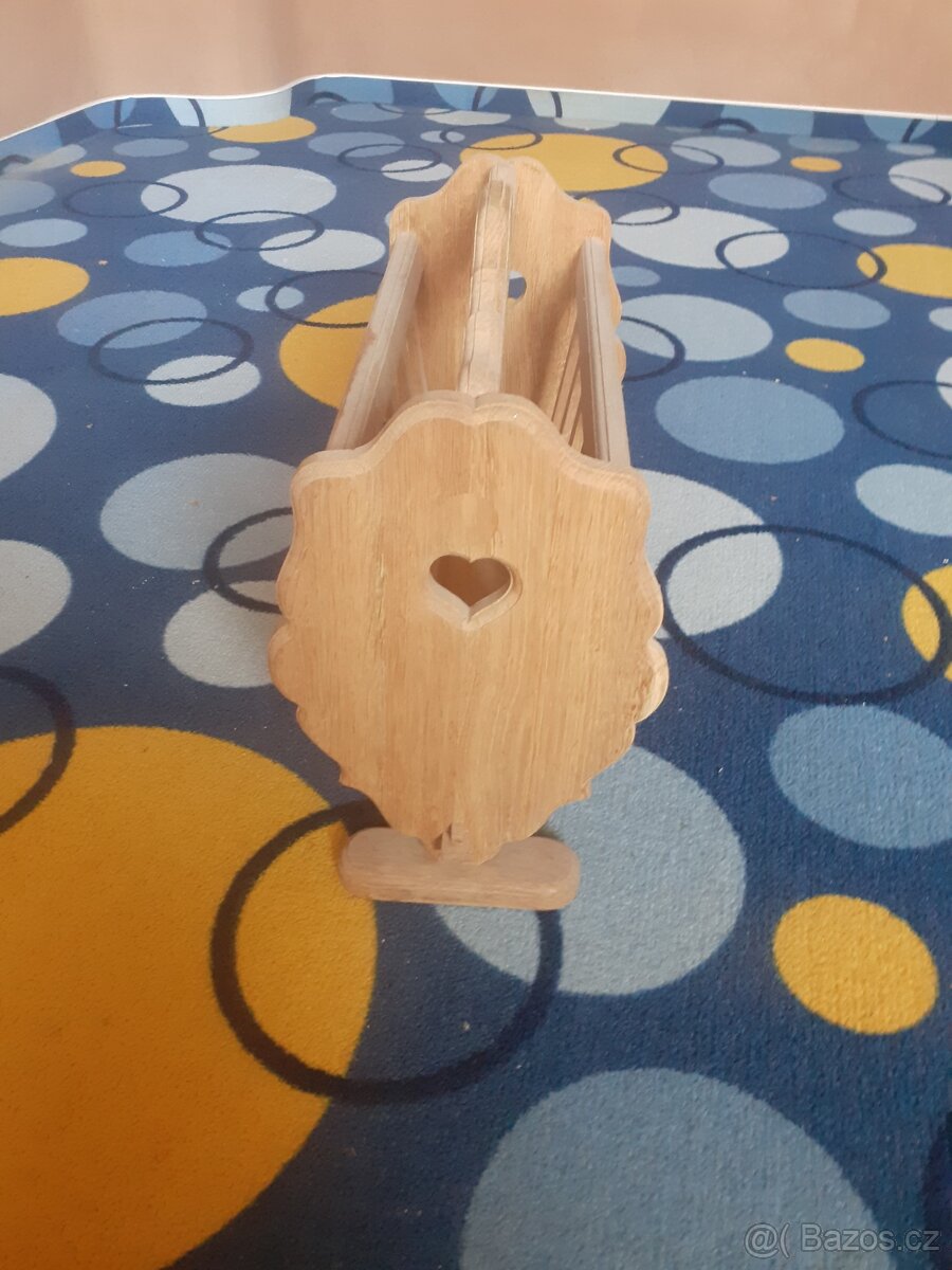 Stojan, držák na časopisy, dub - 2