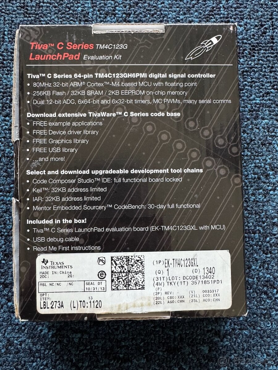 Vývojový kit Tiva C Series TM4C123G - 2