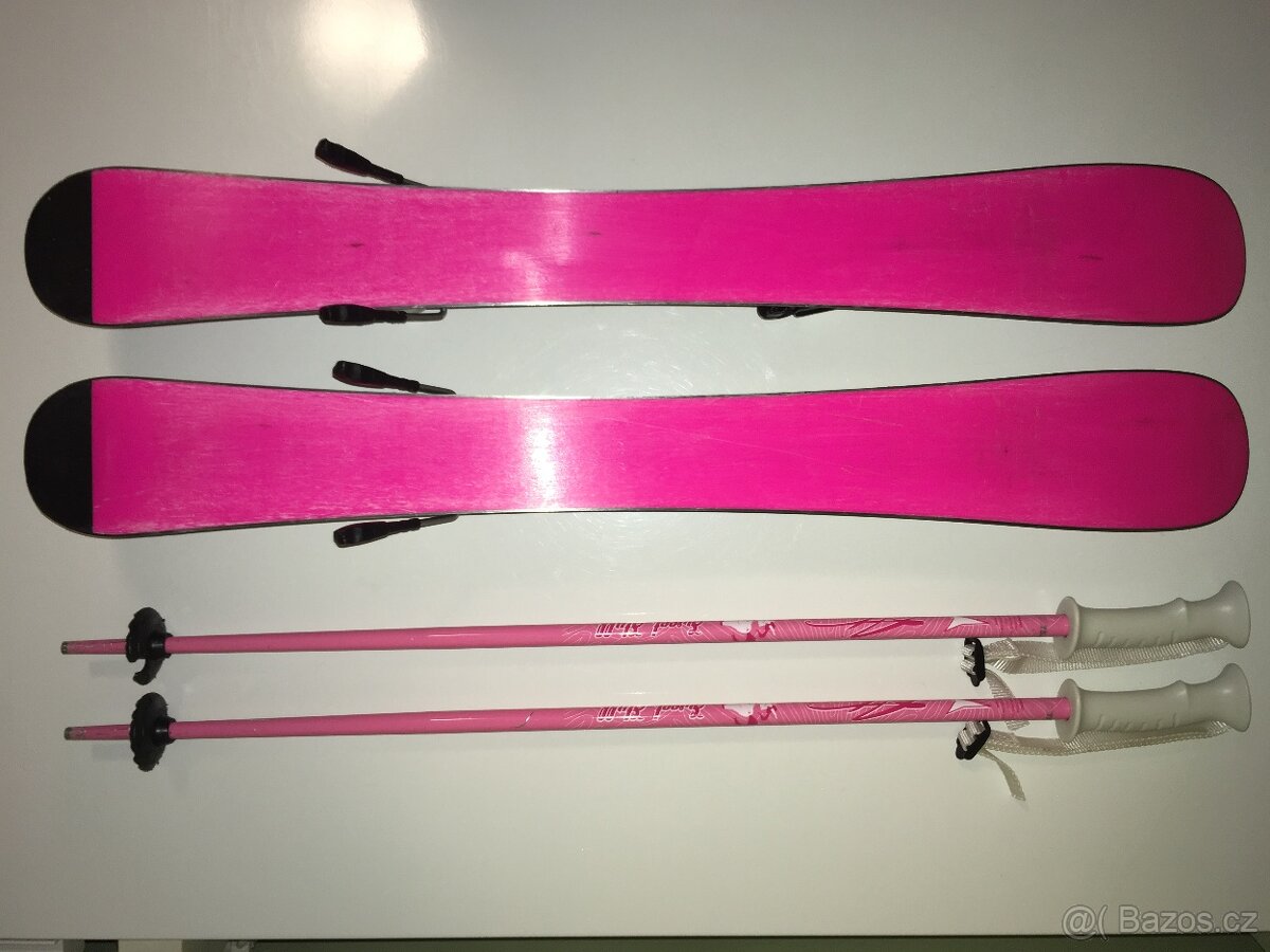 Dívčí lyže K2_76cm, hůlky 75cm - 2