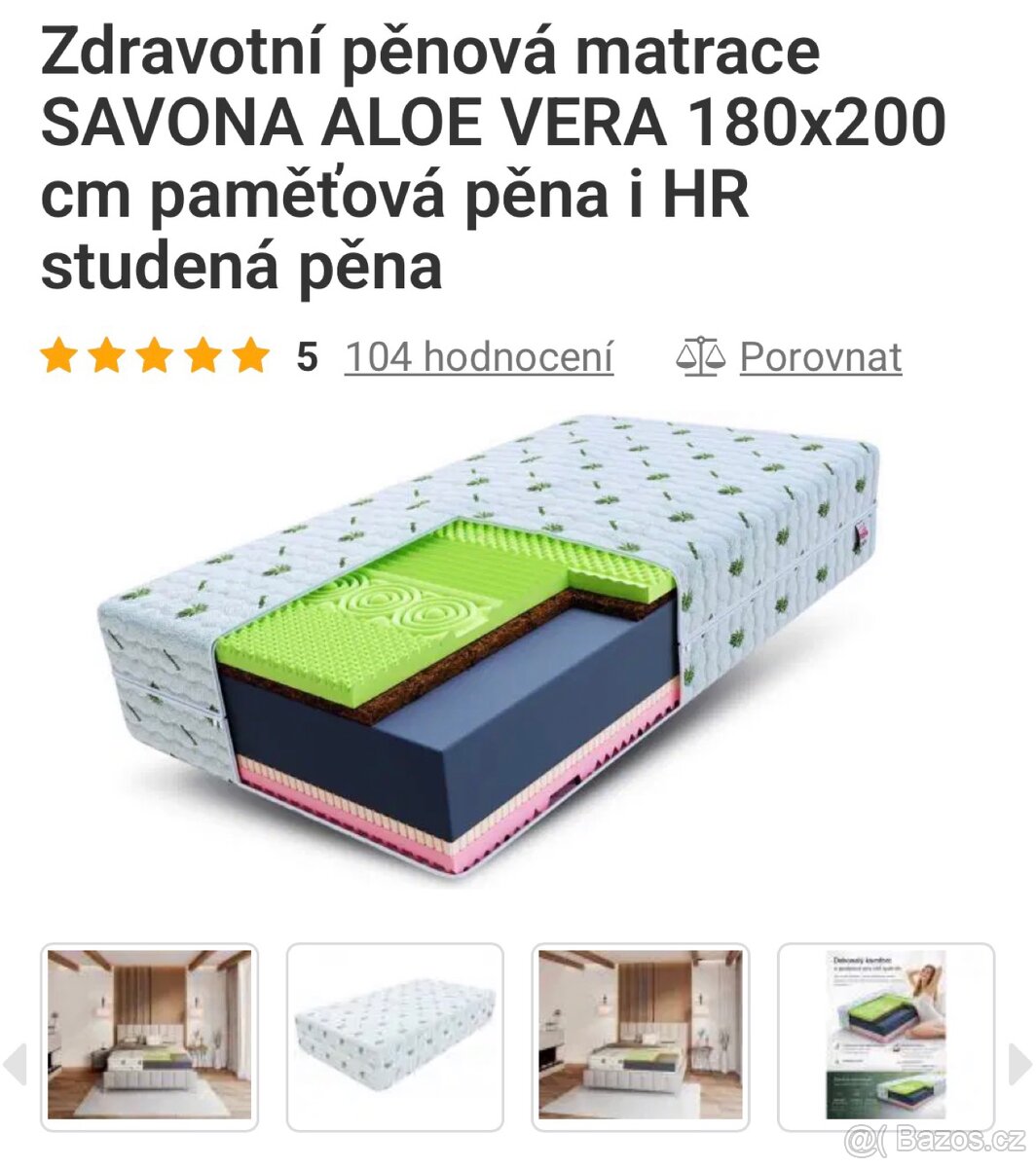Matrace Savona 180x200 cm - 2