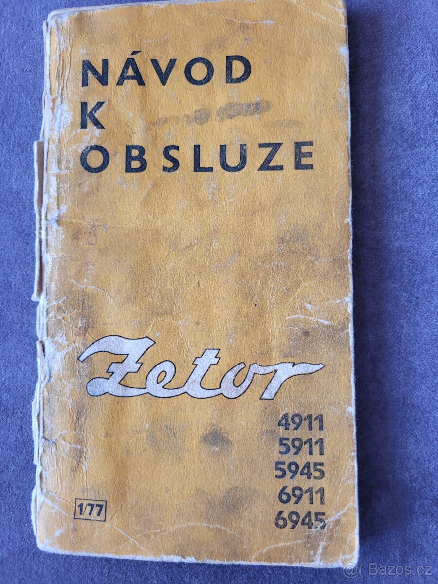 Originál příručky a katalogy Zetor - 2