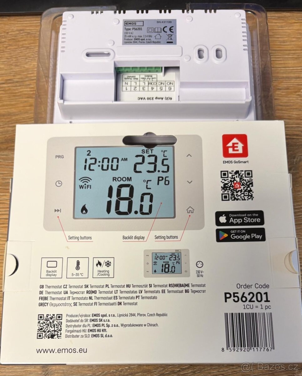 WiFi termostat EMOS P56201 - 2