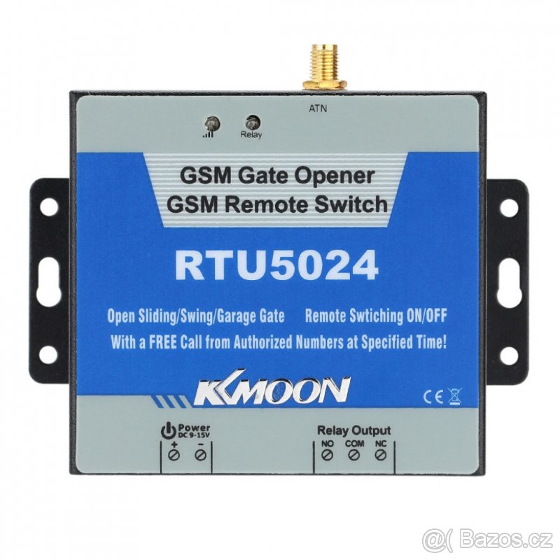 GSM otvírač vrat - závor - GSM relé RTU 5024 - 2