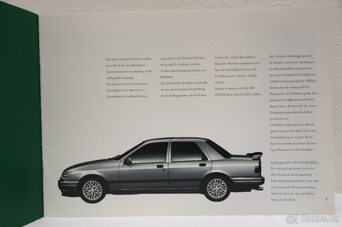 Prospekty Ford SIERRA 4x4 COSWORTH