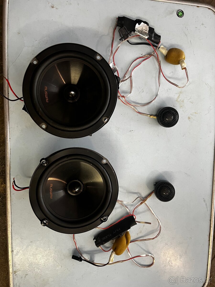 Subwoofer Macrom M-SW800, Musway ME6.2C, kabeláž - 2