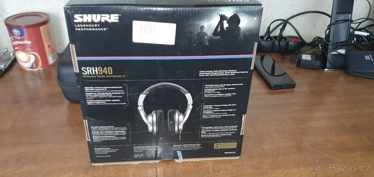 Prodám dynamický Americký sluchátka Shure 9400, super stav, - 2