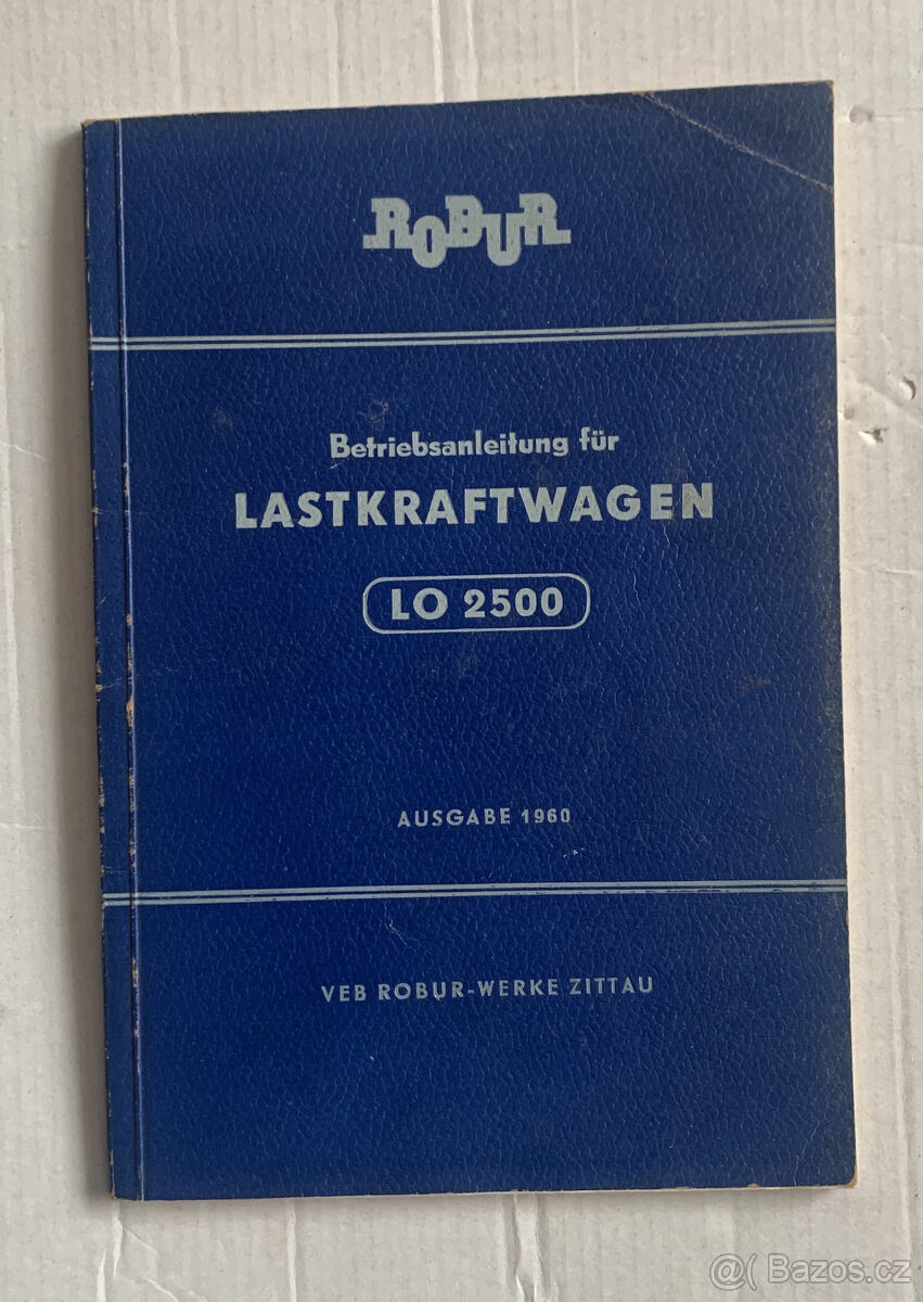 Robur LO 2500 návod k obsluze, udržovací příručka - 2