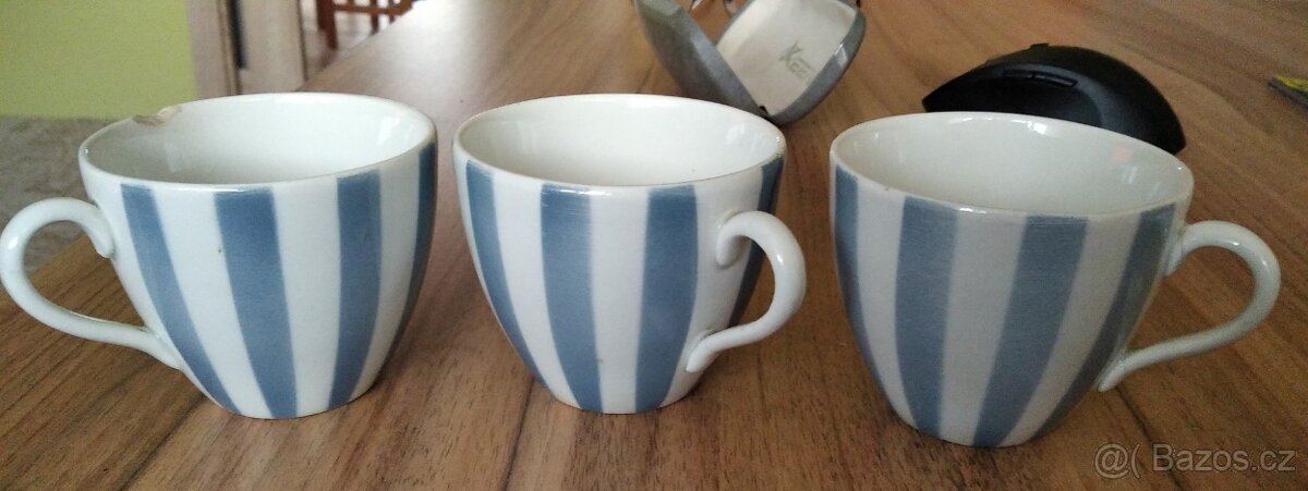 Ditmar Urbach retro šálky, hrnek proužek, pyžamo - 2