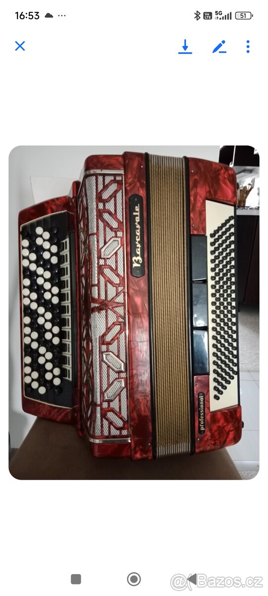 Tahací harmonika Barcarole profesionál - 2