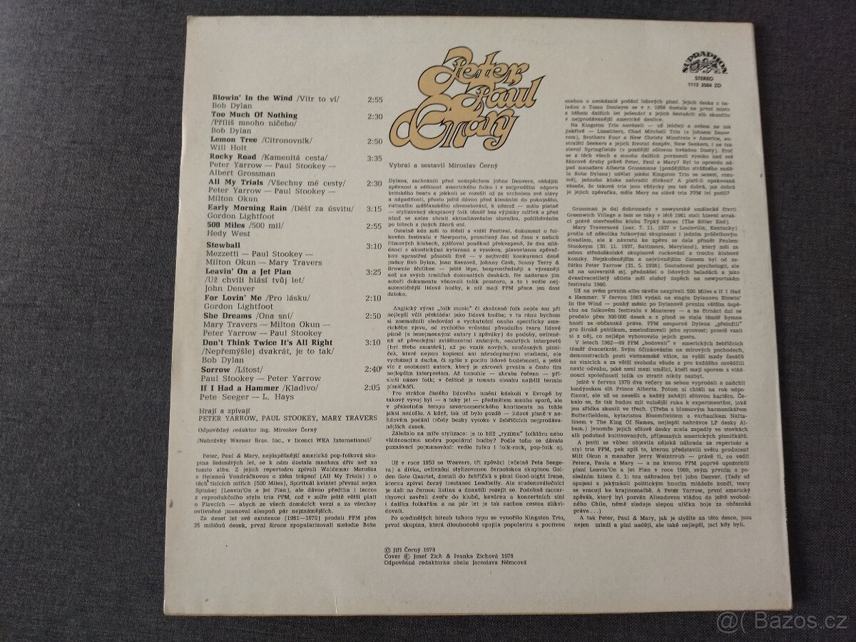 LP - PETER, PAUL AND MARY - 11132584 - 2