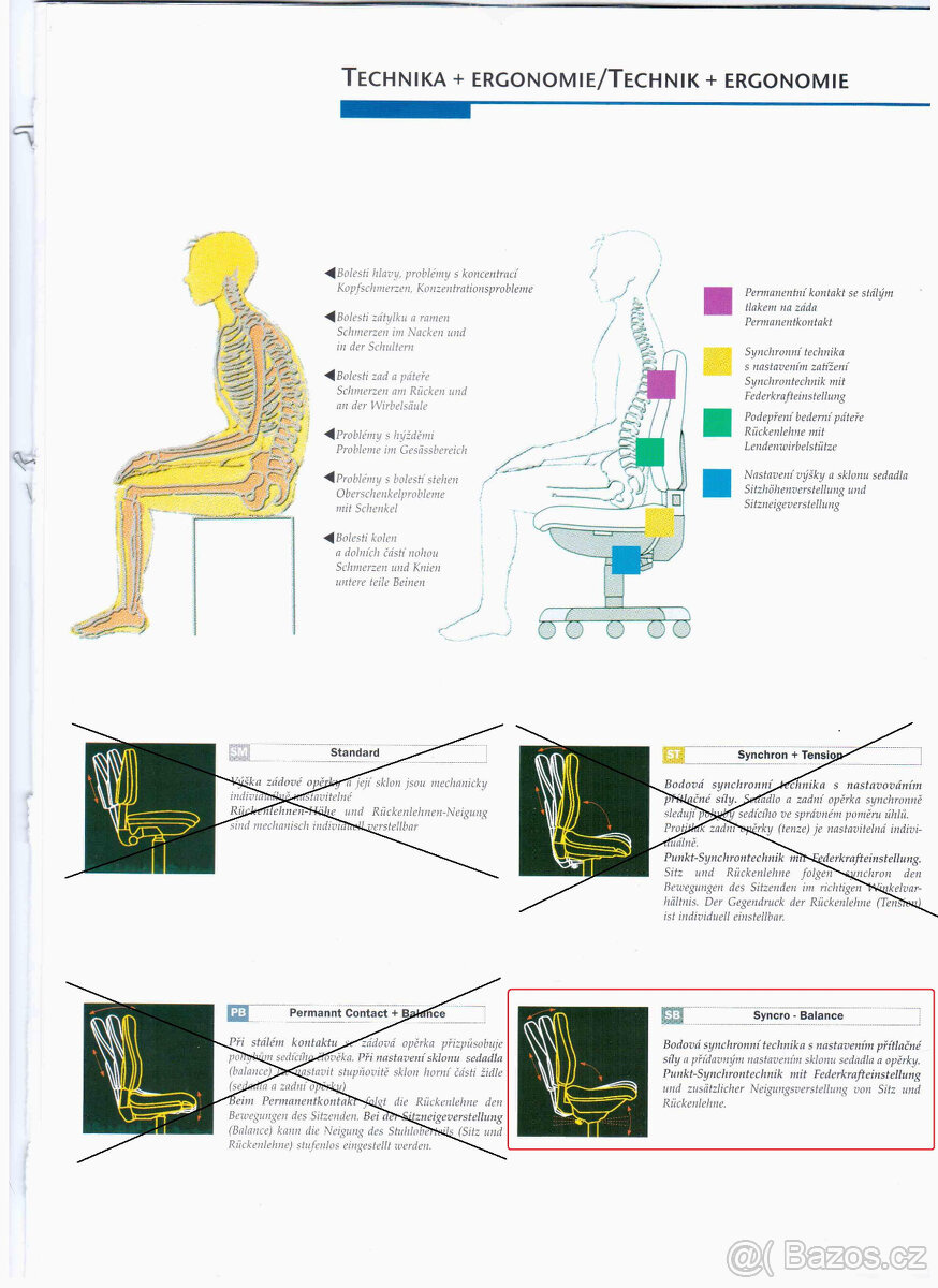Kancelářské křeslo zn. Dauphin, chrom, černé čalounění - 2