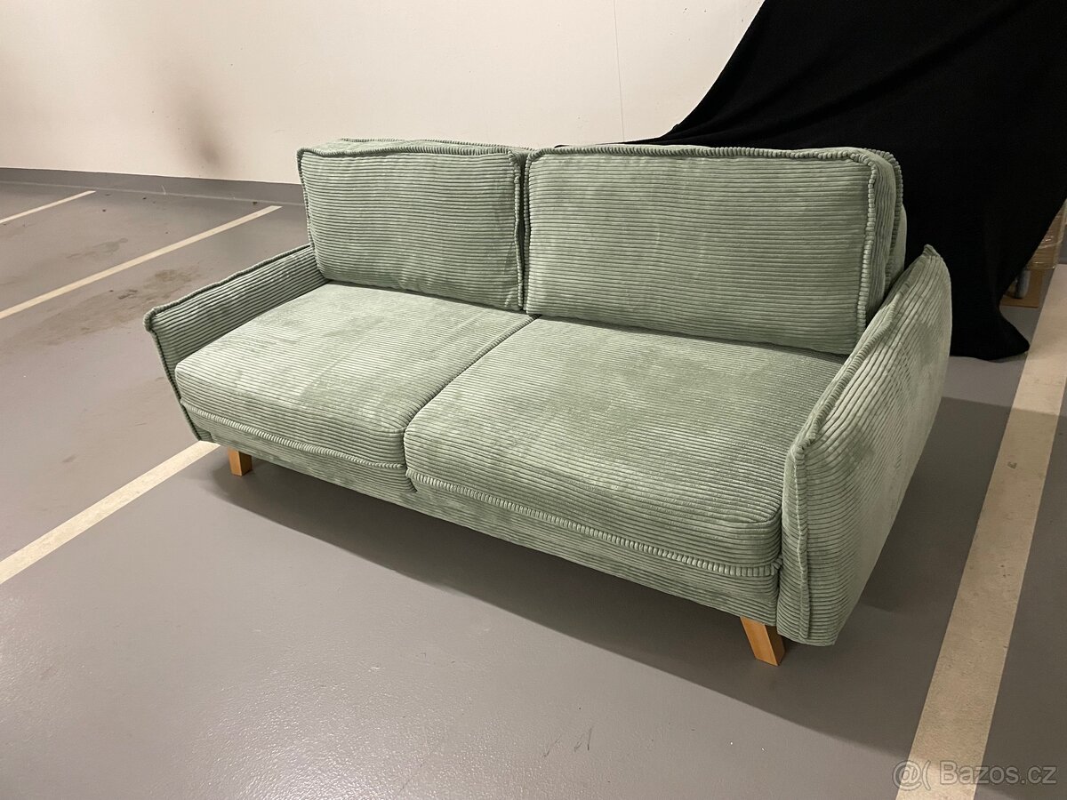 Manšestrová rozkládací pohovka 218 см - 2