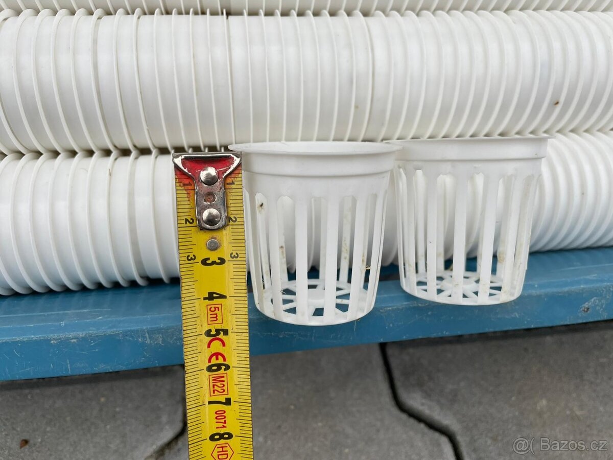 Hydroponické/pěstební košíčky bílé 5x5 cm použité - 2