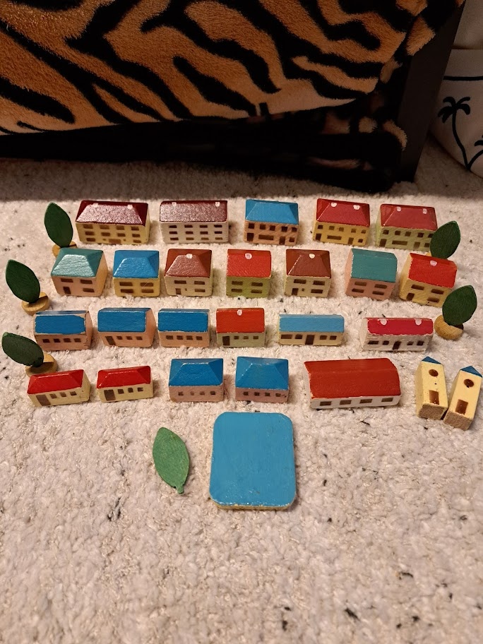 starožitné dřevěné kostky - 2