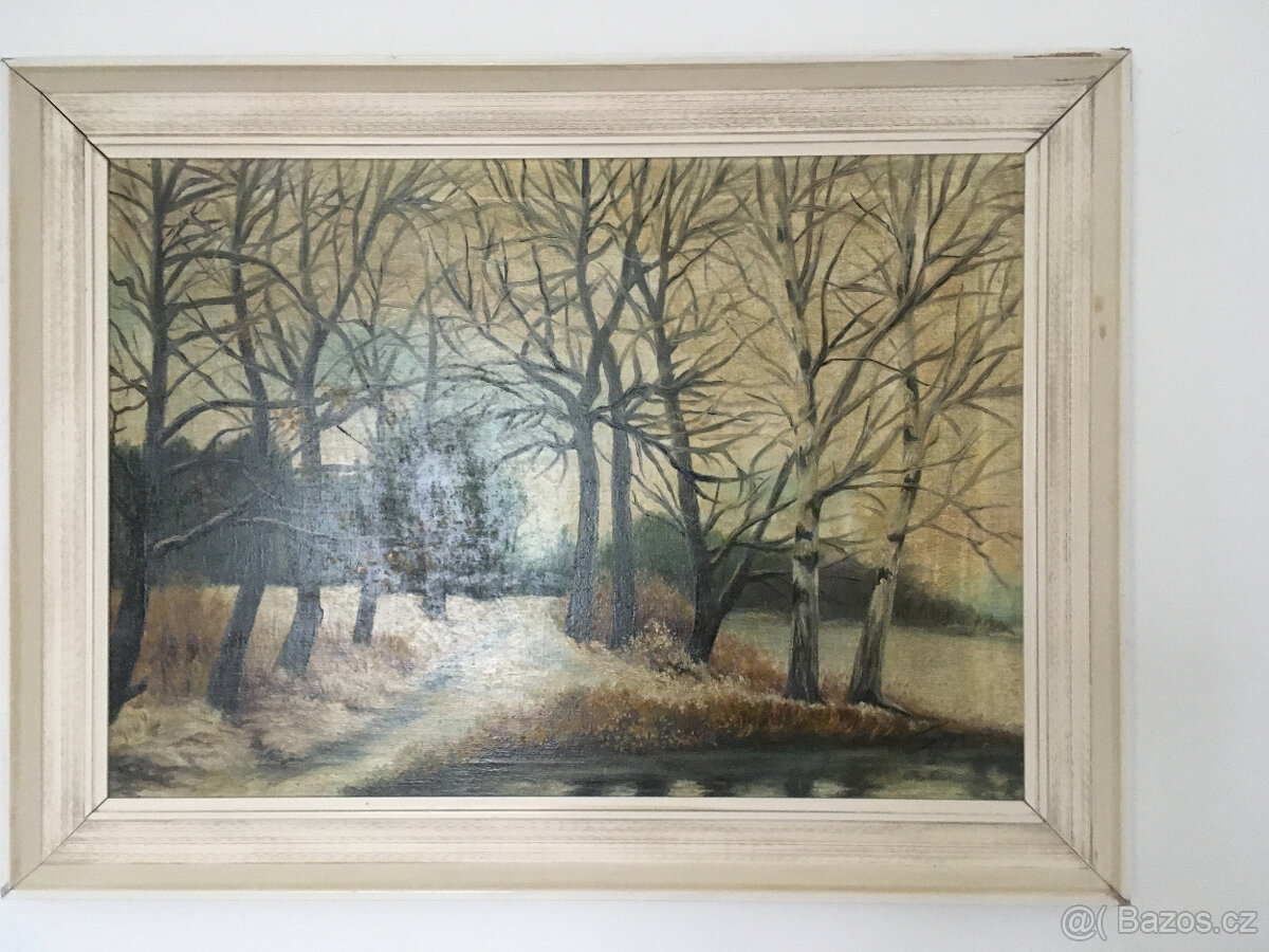 Obraz"Lesní cesta v zimě" - 2