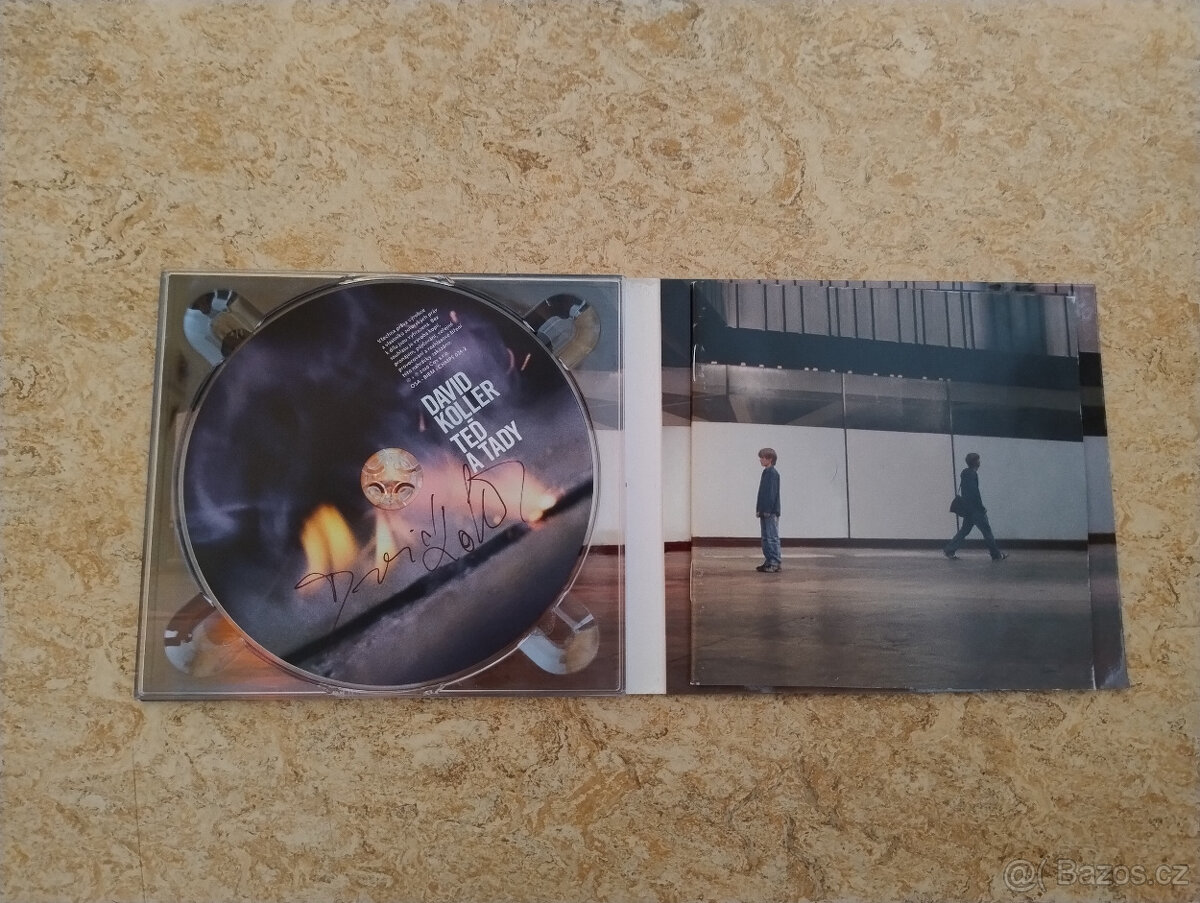 CD David Koller: Tady a teď. AUTOGRAM, podpis. - 2