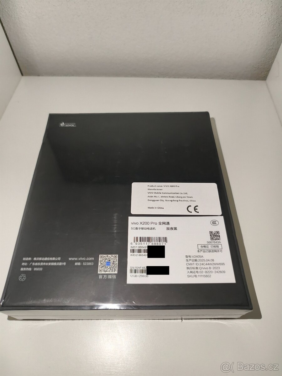Vivo X200 Pro 12/256 GB - CN verze - černý - 2