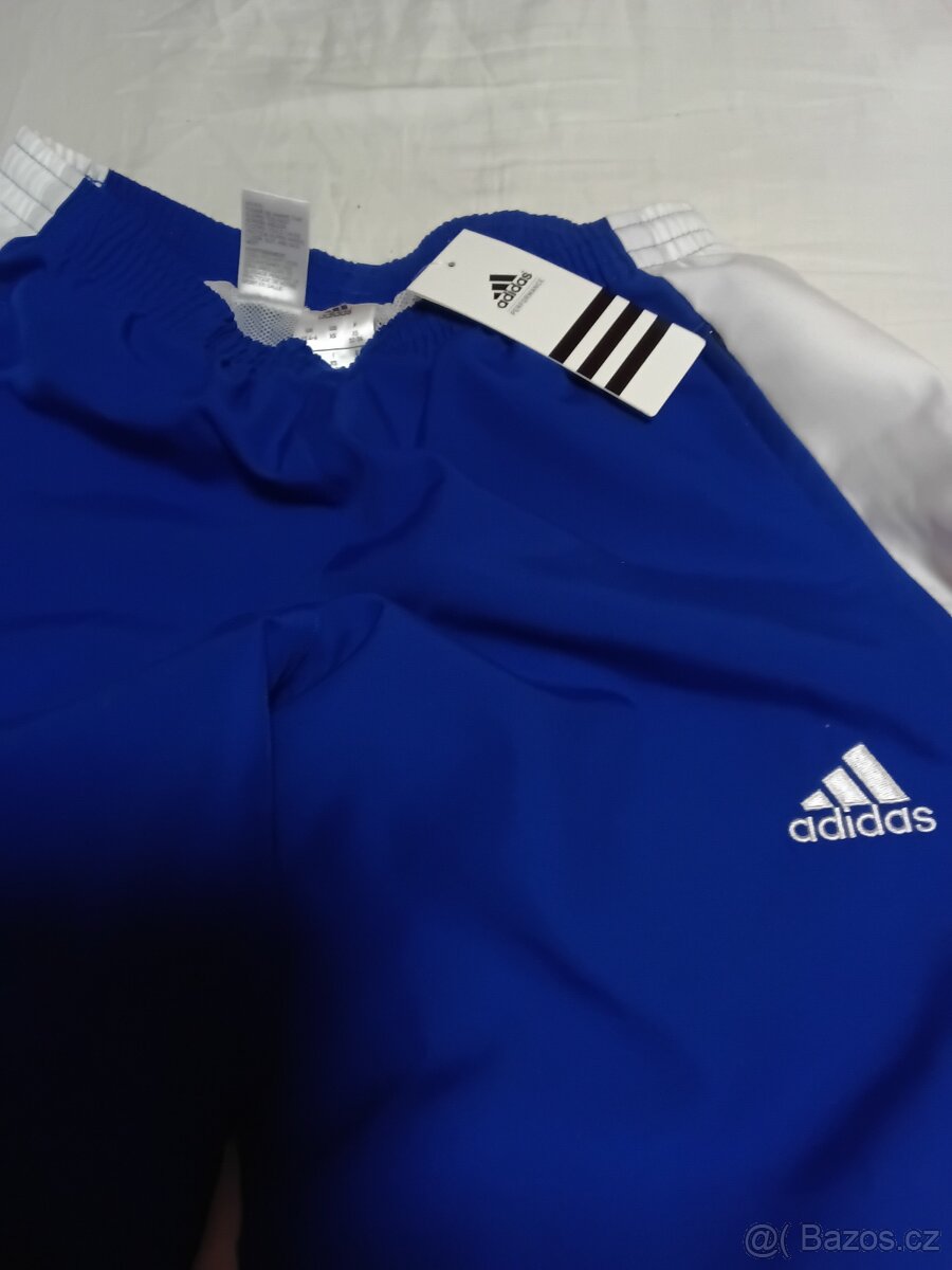 NOVÉ MODRÉ ADIDAS TEPLÁKY XS - 2