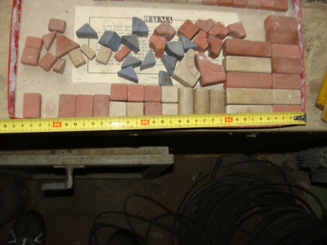 Richterova kamenná stavebnice kolem r.1880 + katalog - 2