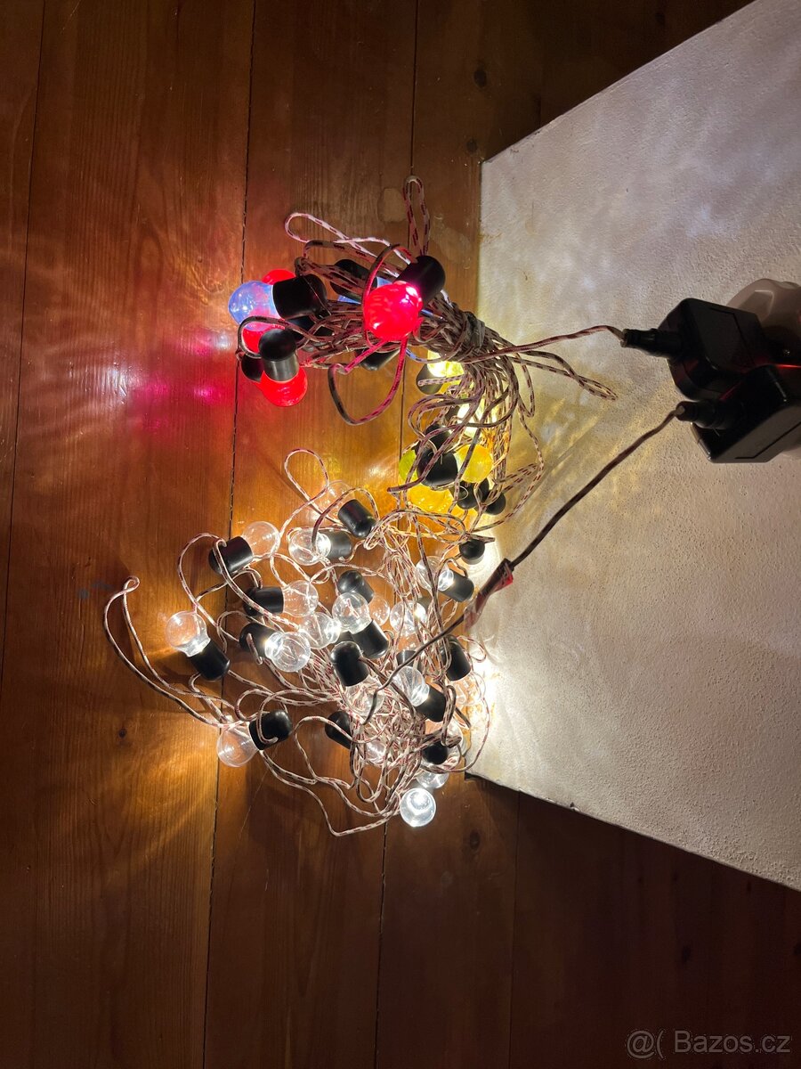 Světelný LED řetěz - osvětlení na vánoční stromeček - 2