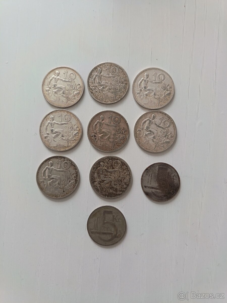 10 stříbrné koruny - 2
