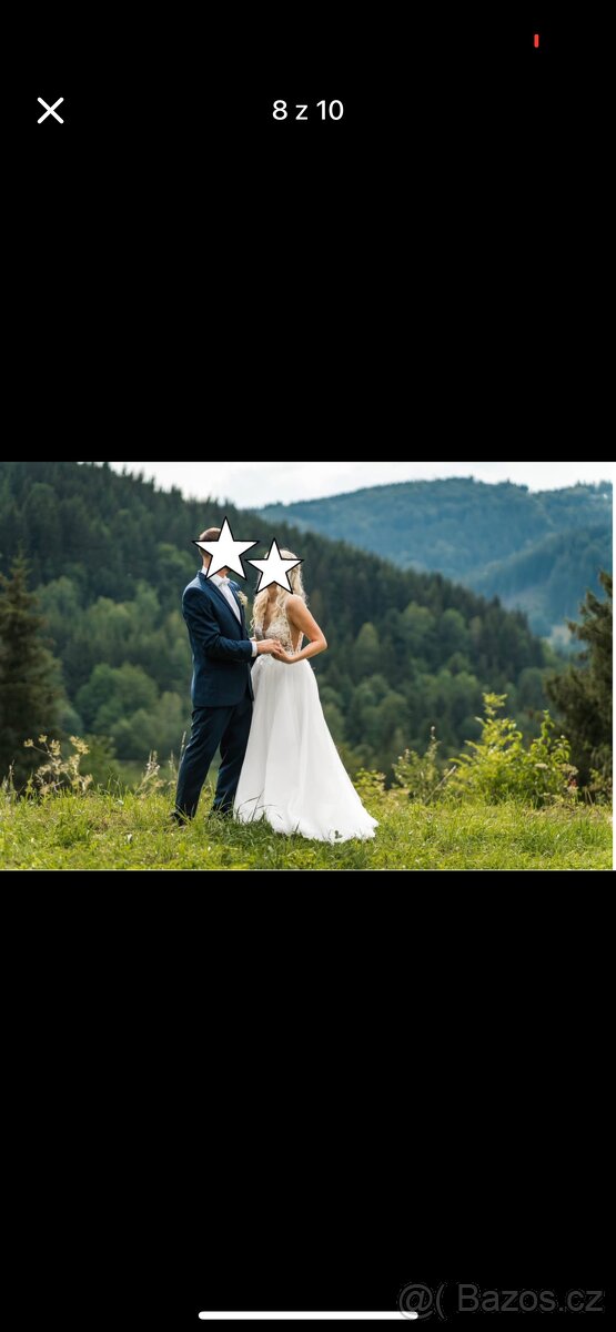 Svatební šaty velikosti 38 - 2
