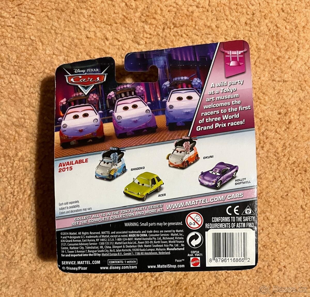 Autíčko Shigeko Cars Disney Pixar - 2