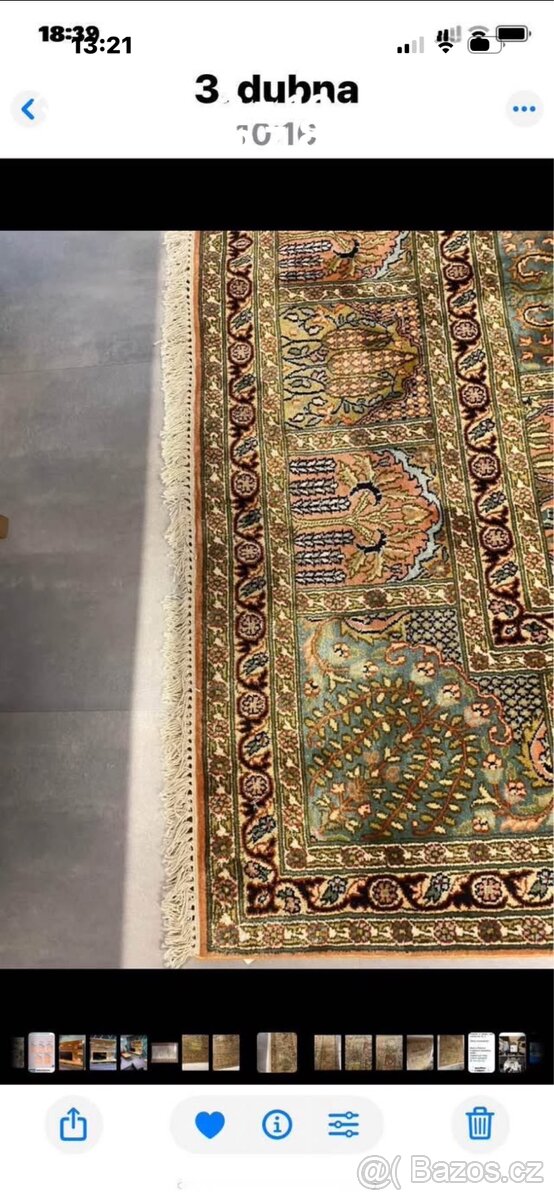 Koberec 100%hedvabi nove - 2