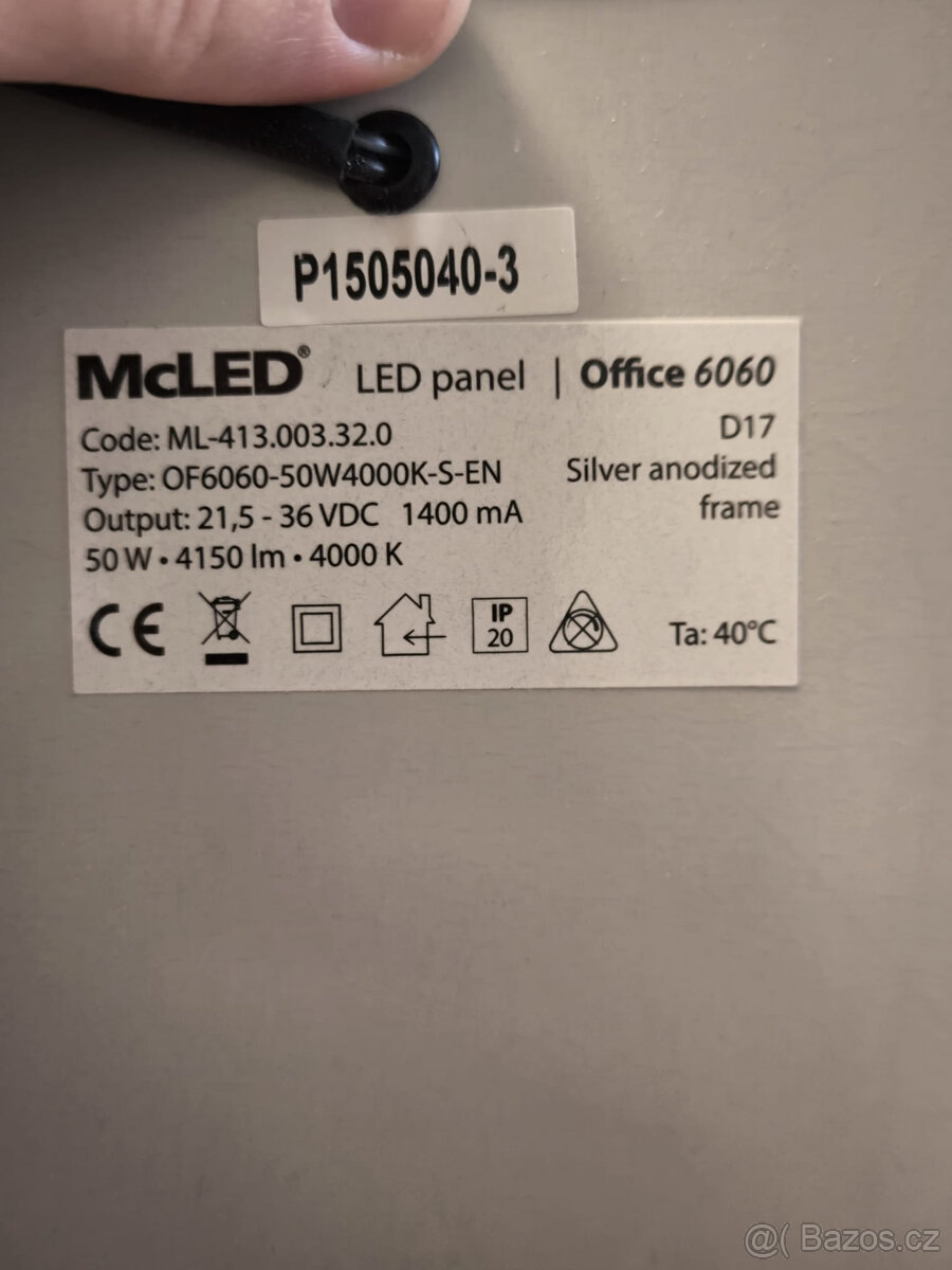 LED Panel 50 W 59,559,5 denní světlo - 2