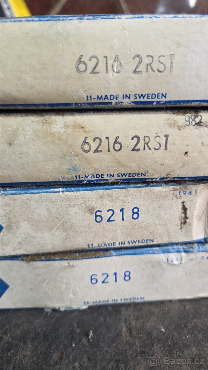 Ložiska SKF 6218 a SKF 6216 2RS1 - 2