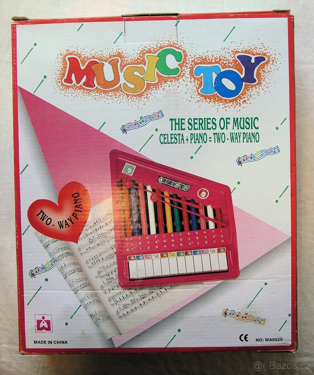 Dětský hudební nástroj piano, xylofon kus 200,- - 2