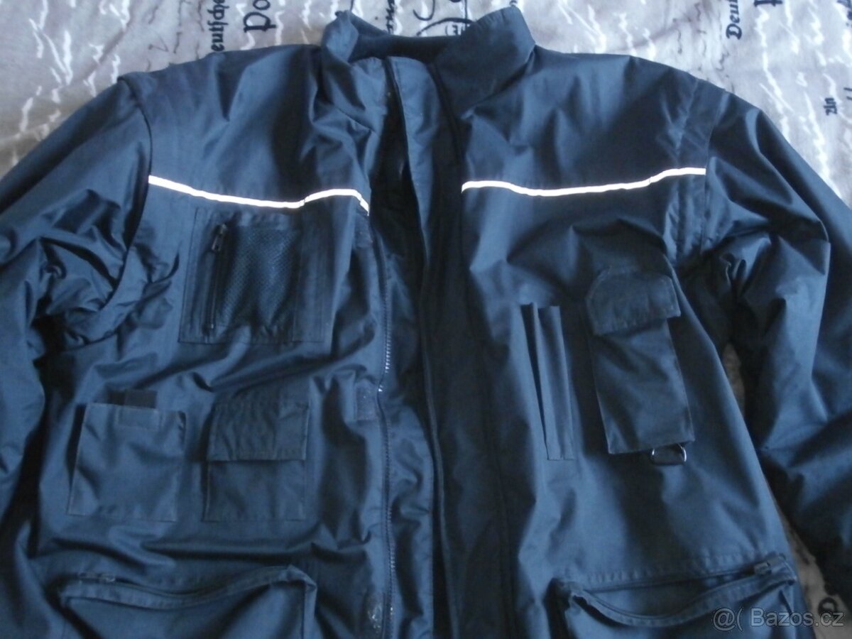 Zimní bunda vel. L , pracovní s reflexními prvky - 2