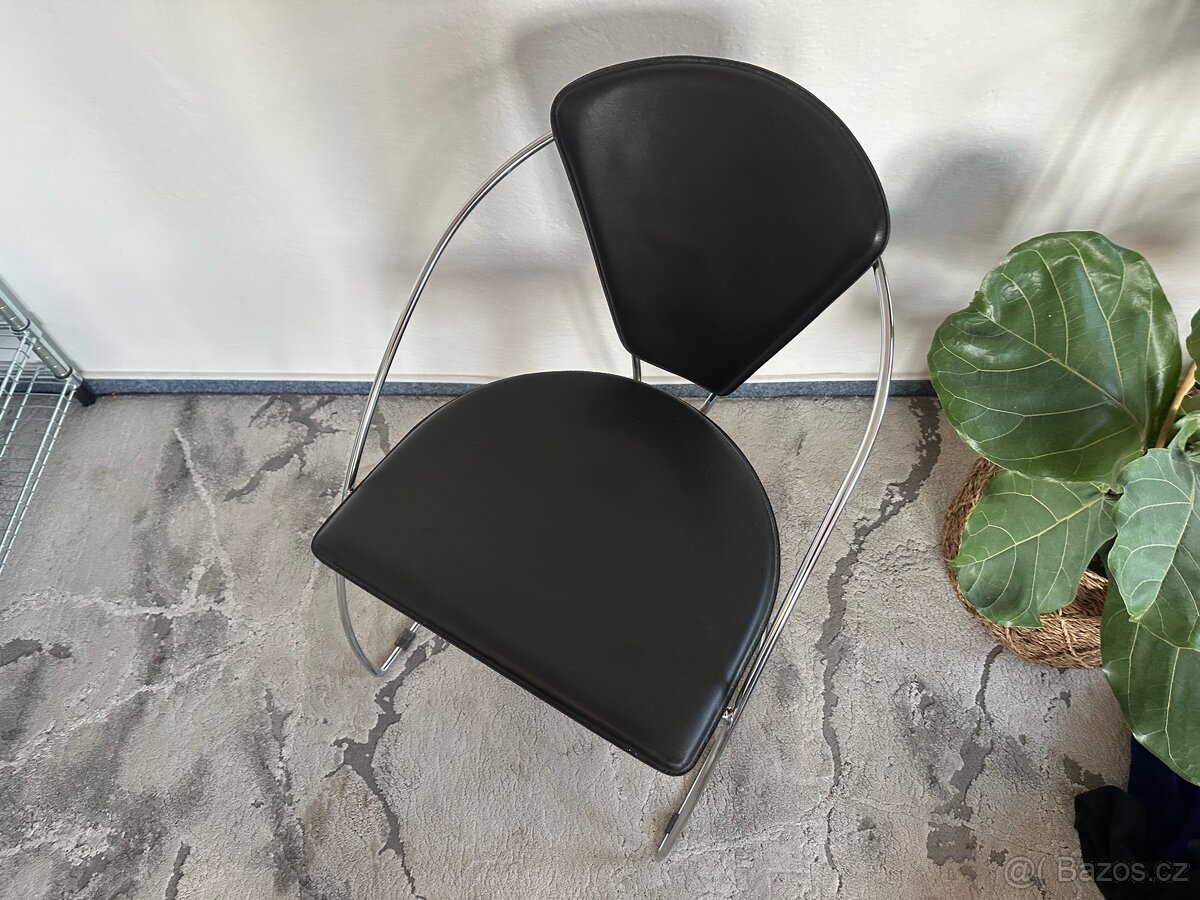 Židle chrom kuchyňská jídelní kancelářská - 2