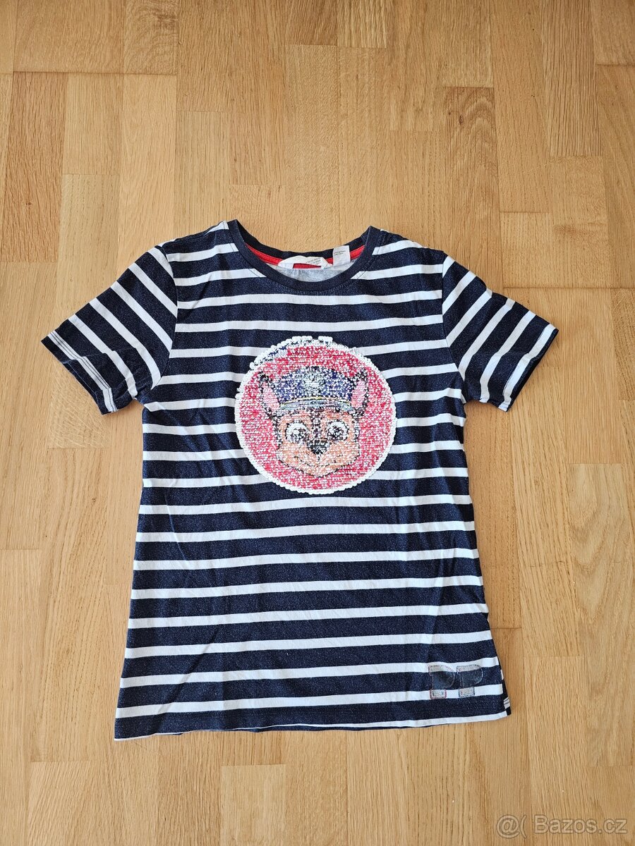 Tričko Tlapková Patrola, vel. 134/140 - 2