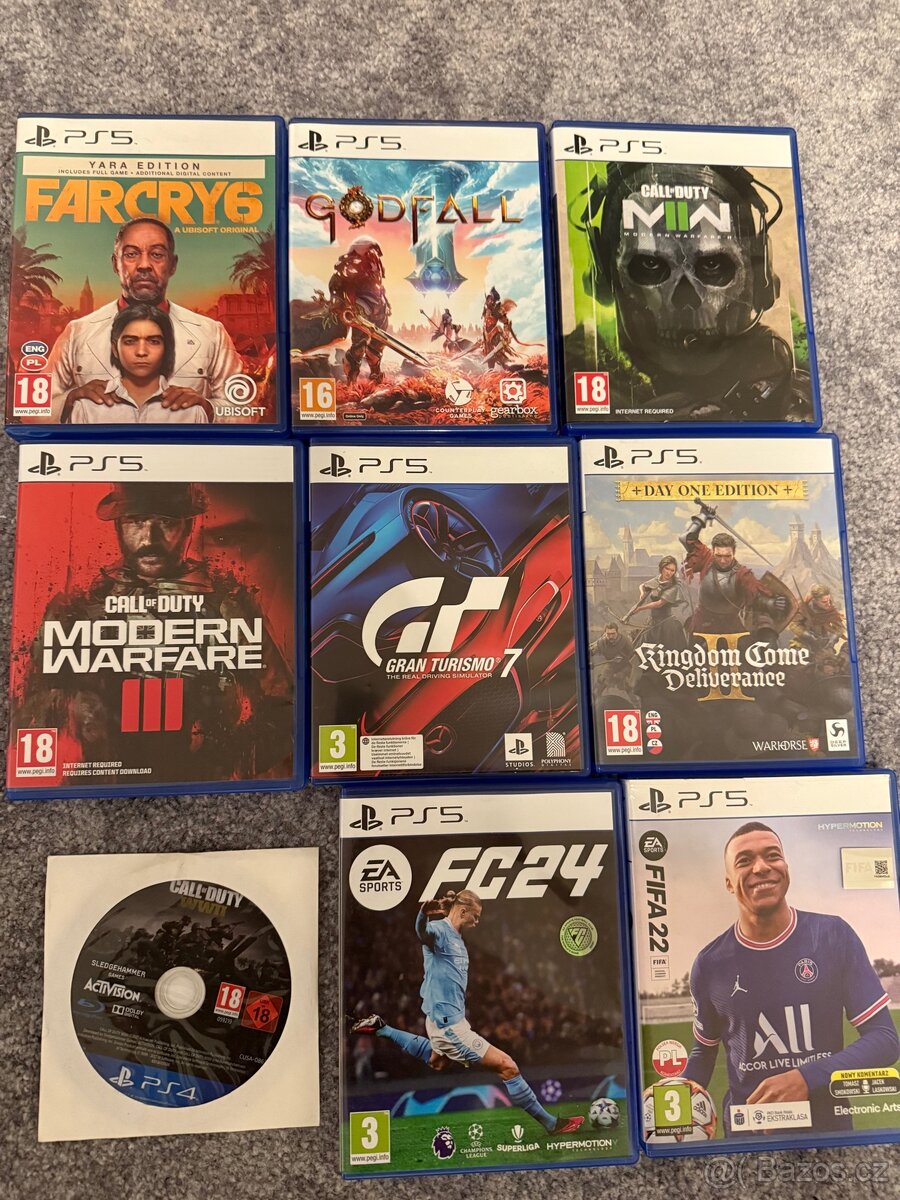 PS5 s mechanikou + 9 her + 1 ovladač - 2