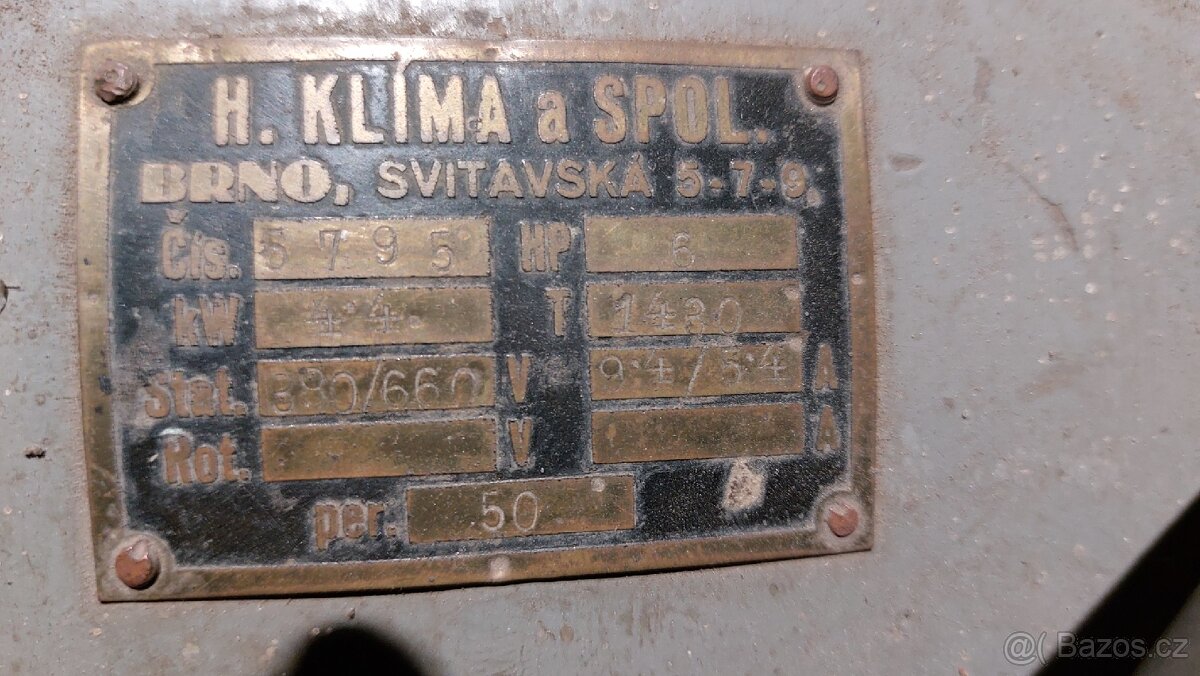 Stabilní elektromotor 4,4 kW - 2