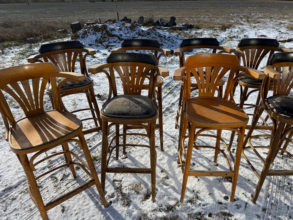 70ks barové židle Ton? - 2