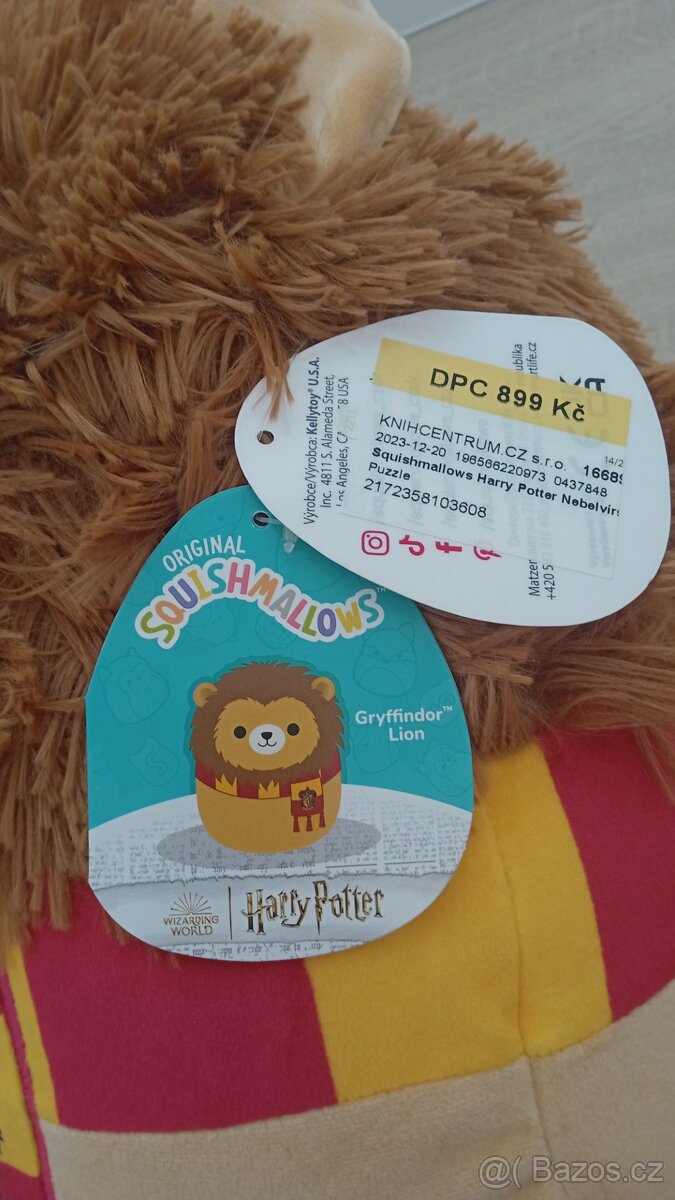 SQUISHMALLOWS Harry Potter kolej Nebelvír - 2