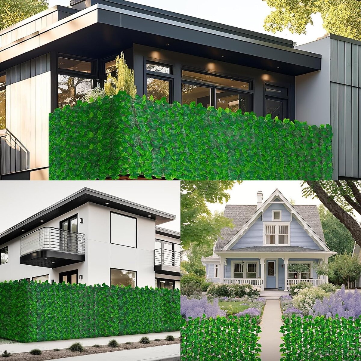 Umělý břečťanový plot 200 × 90 cm (4 ks) - 2